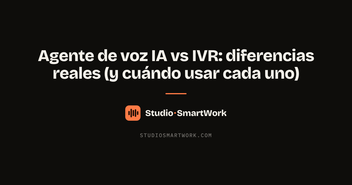 Comparativa entre un IVR de menús y un agente de voz IA conversacional